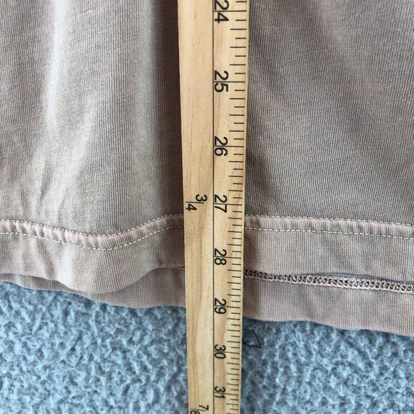 J Jill Top Womens Small Tan PureJill Tunic Long Sleeve Asymmetric Slit Pullover* - Picture 10 of 11